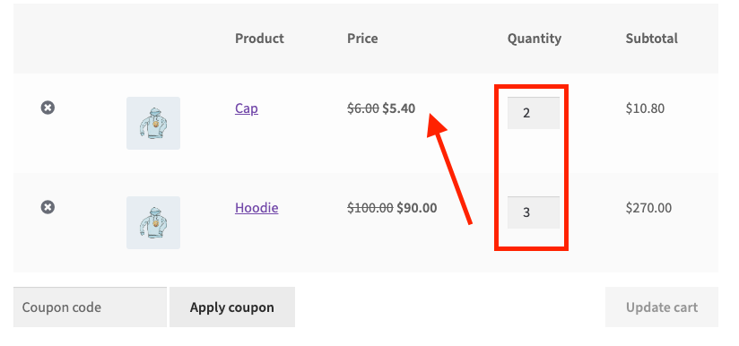  Displaying applied discounts in the cart page
