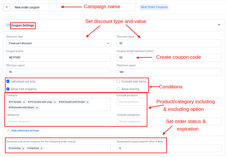 Creating a next-order discount in WooCommerce