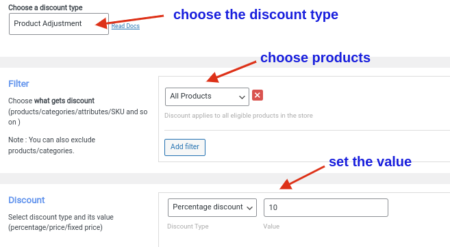 creating a simple storewide discount
