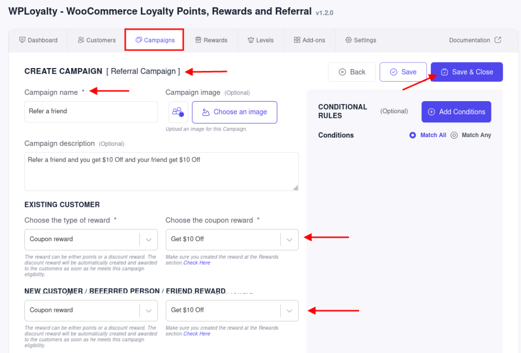 Create WooCommerce refer a friend program