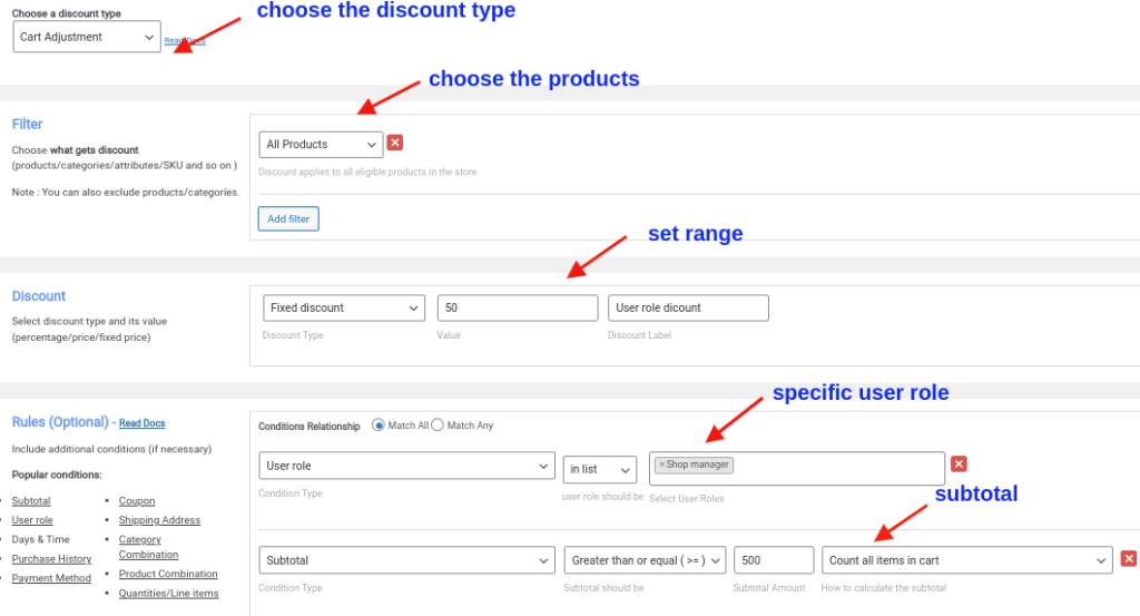 Creating WooCommerce role based pricing on all products