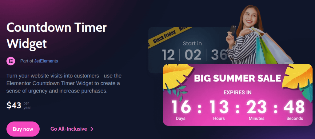 JetElements - Provides Countdown Clock Feature