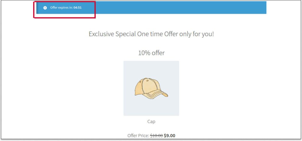 Showing an example limited-time deal with timer