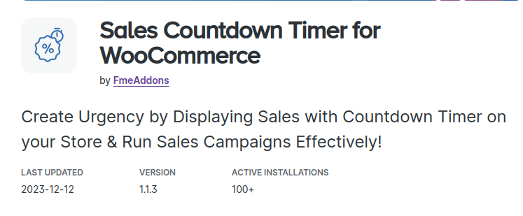 WooCommerce Countdown timer by Fme