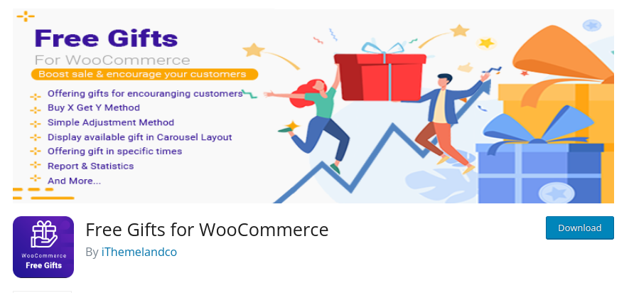Themelandco WooCommerce Plugin for Free Gifts
