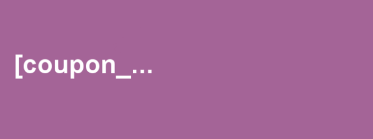 woocommerce coupon short codes