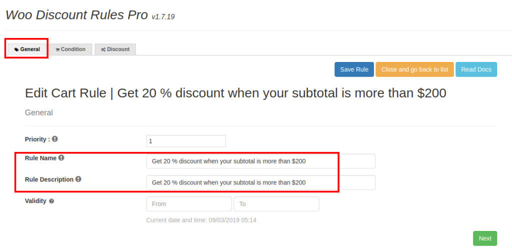 20% discount when the subtotal above $200