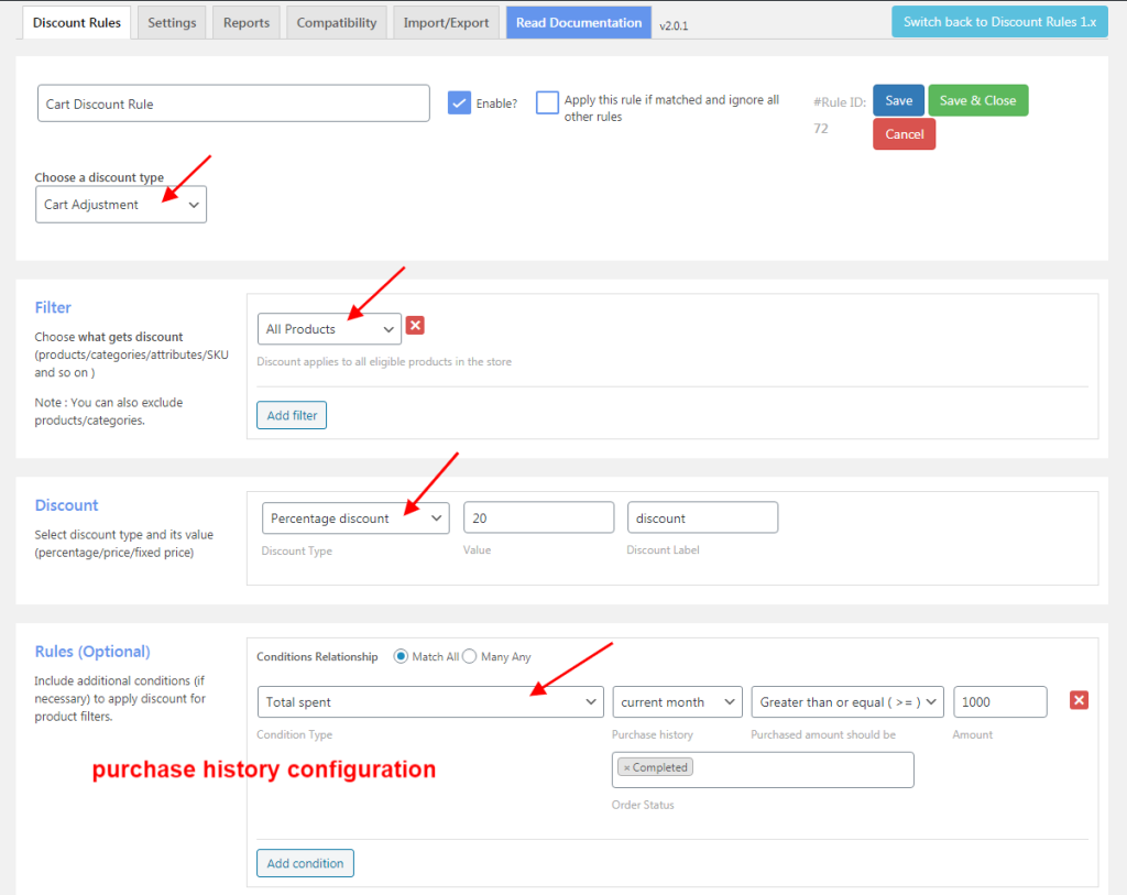 cart discount rule example 5