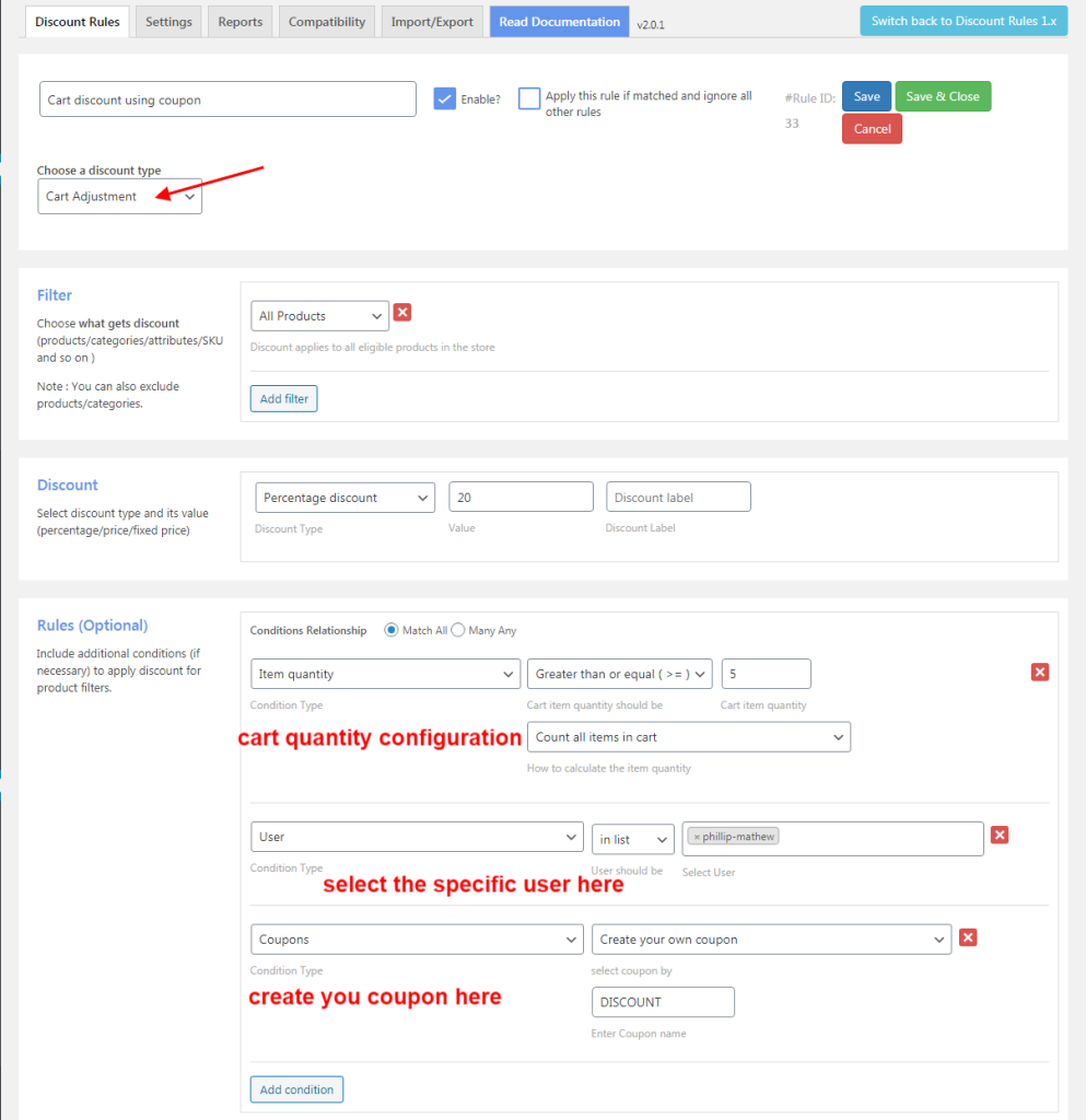 Creating customer specific discounts in WooCommerce using coupons