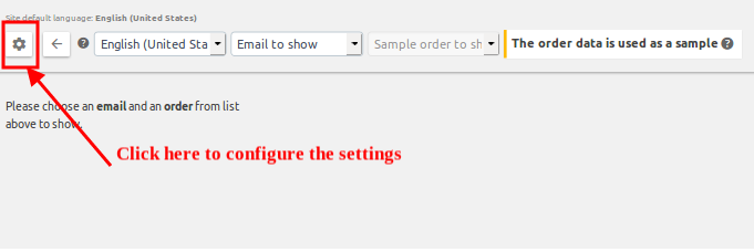 configure settings