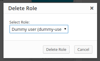 delete role