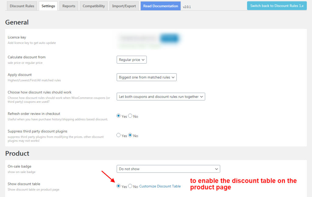 Display bulk discount table on the WooCommerce product page