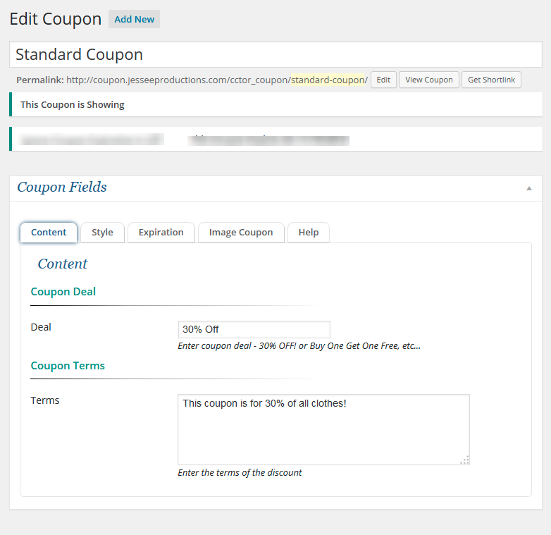 Coupon Creator