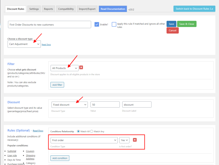How to Configure Discount Rules