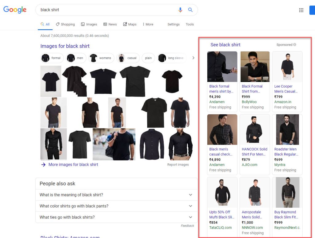 google shopping ads