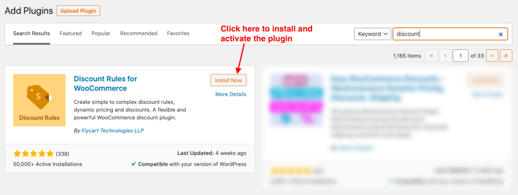 install and activate plugin