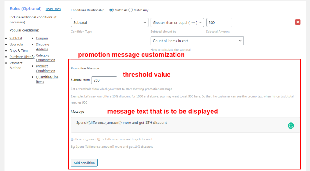 message-customization