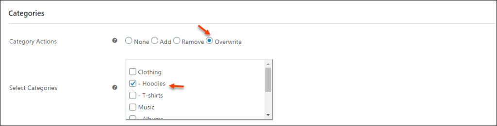 overwrite-product-categories