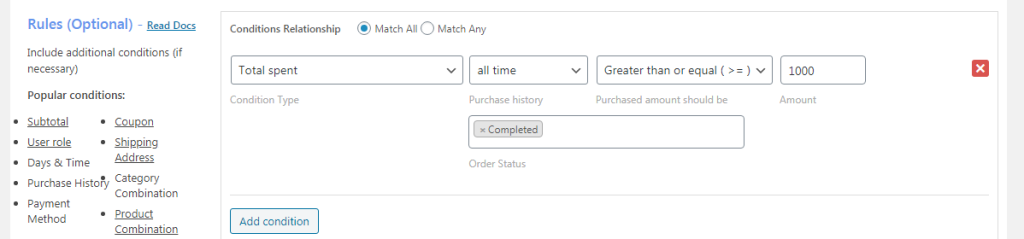 purchase history example