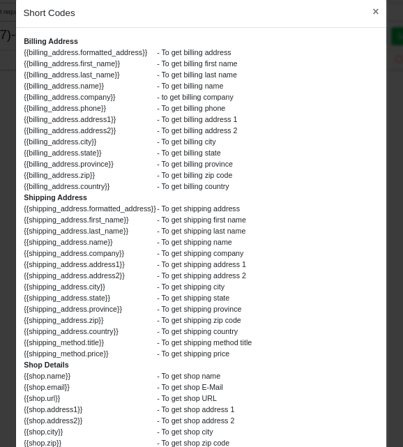 shortcodes-list