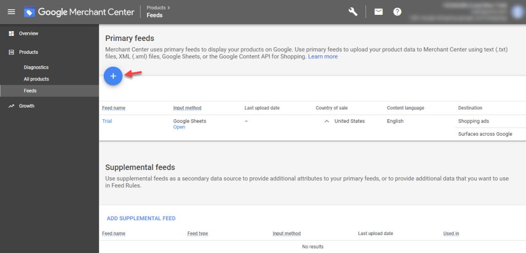 uploading product feed manually