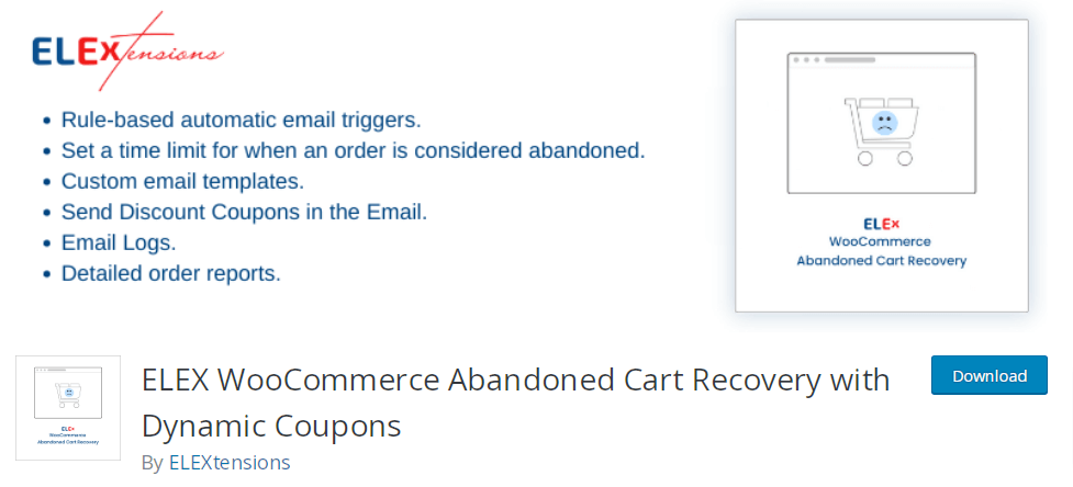 Elex woocommerce abandoned cart reovery