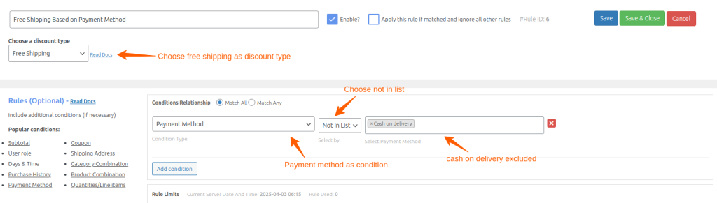 Free Shipping in WooCommerce