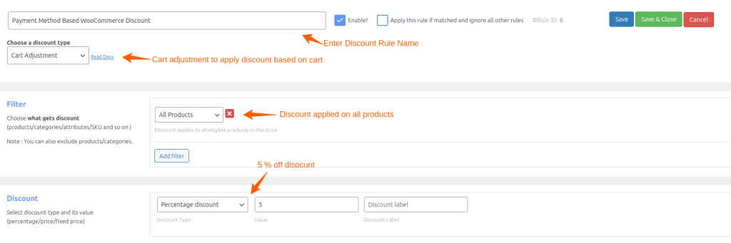 WooCommerce discount rule
