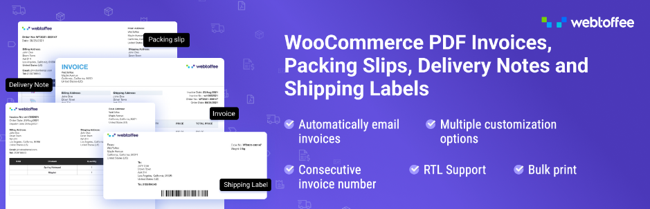 woocommerce pdf invoices