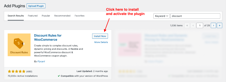 install and activate plugin
