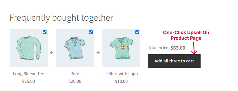 One-Click WooCommerce Upsell On a Product Page