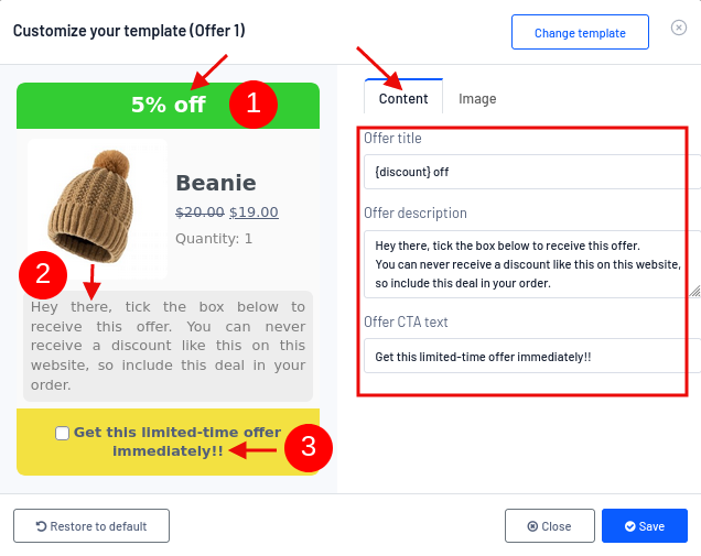 customizing templates