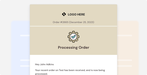 process order email