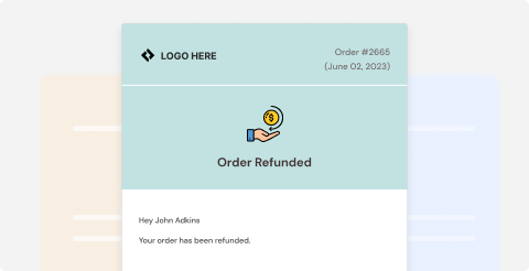 Refunded order email