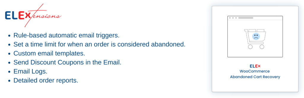 Elex WooCommerce Abandoned cart