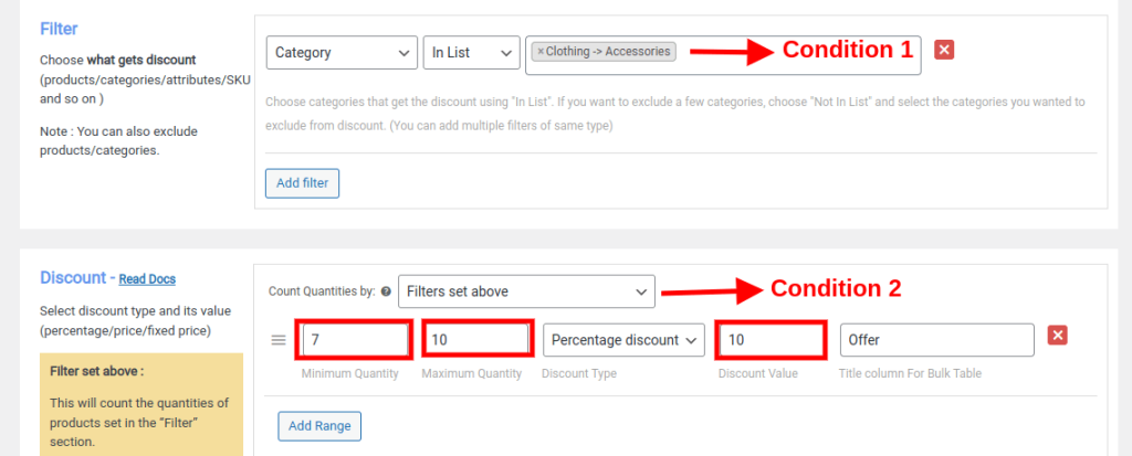 Steps to create a bulk discount for categories in WooCommerce