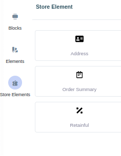 displaying store elements