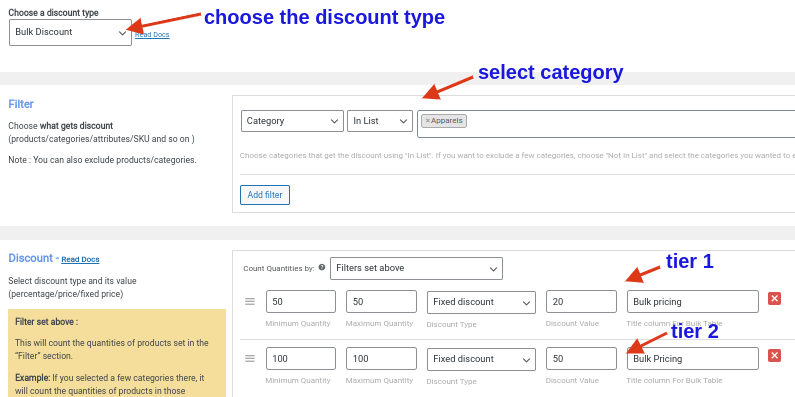 quantity-based group pricing