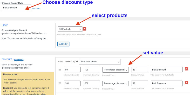 Creating bulk discounts in WooCommerce