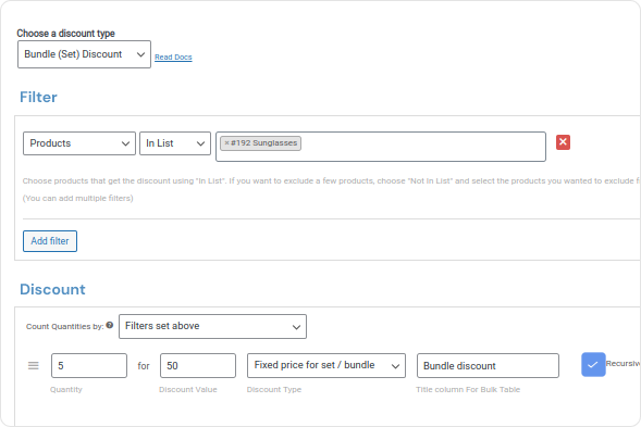 Increase average order value with bundle pricing
