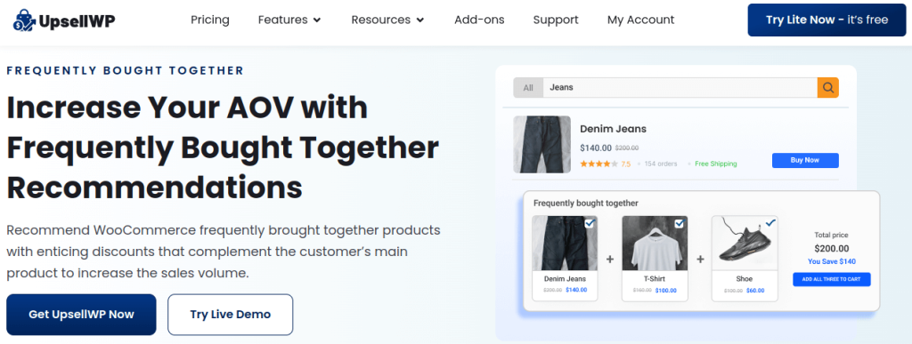 Frequently Bought Together WooCommerce Plugin By UpsellWP