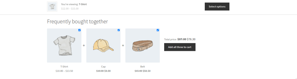Live Demo Of Applying Bought Together Offer