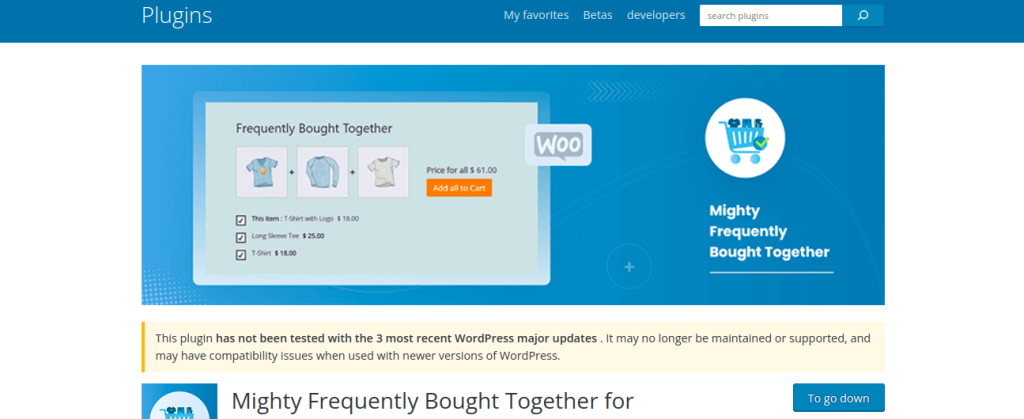 Mighty Frequently Bought Together for WooCommerce plugin banner