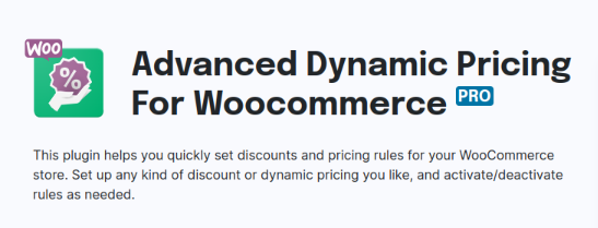 Advanced Dynamic Pricing Plugin