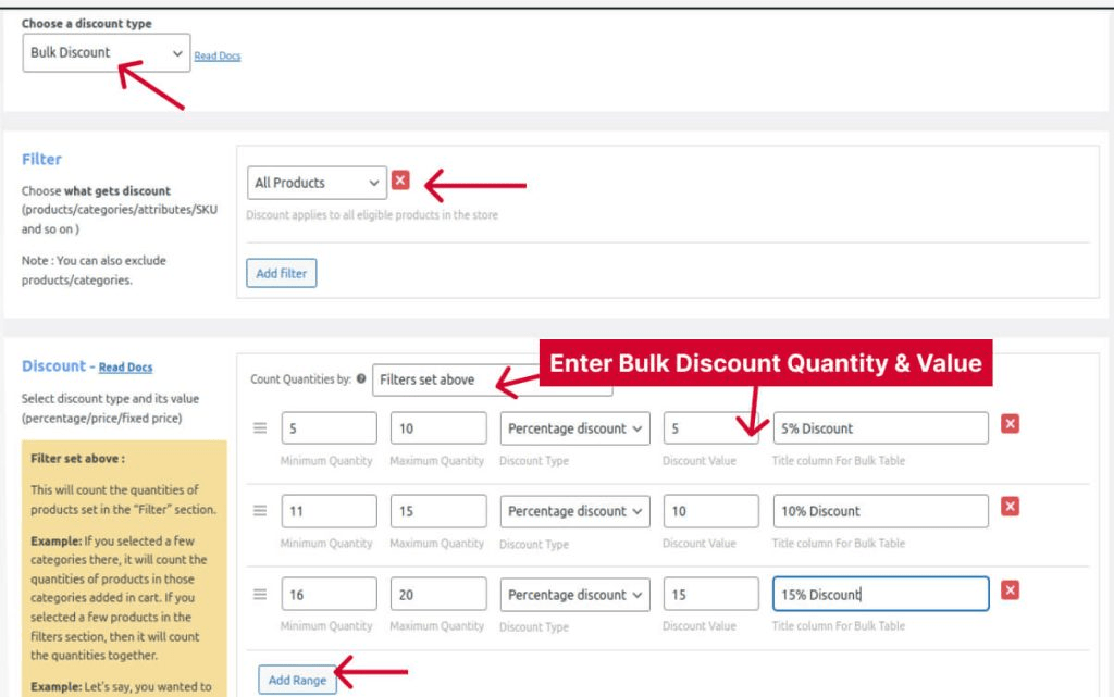 Creating Bulk Discount in WooCommerce