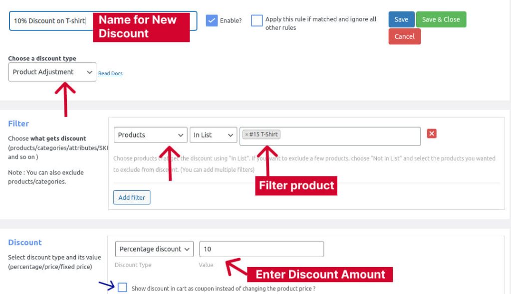 Creating Percentage Discount in WooCommerce