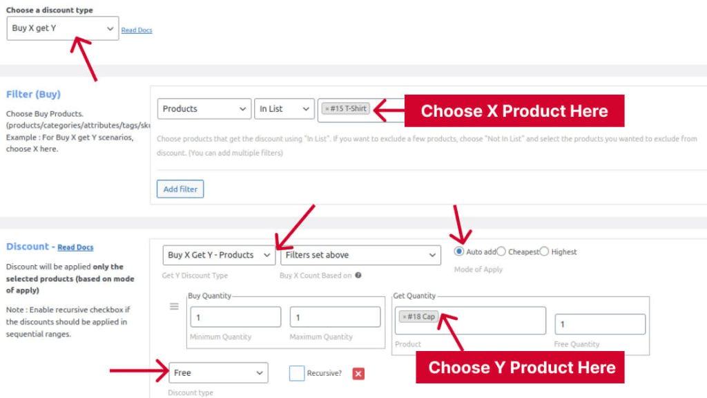 Creating Buy X Get Y Discount