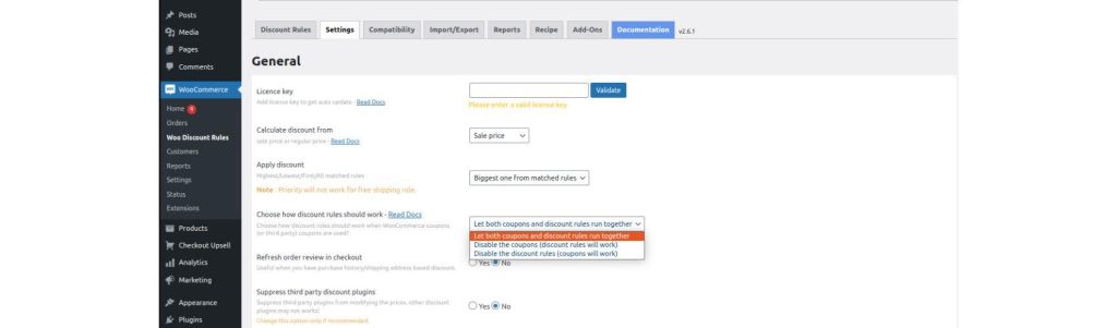 Woo Discount Rules Settings