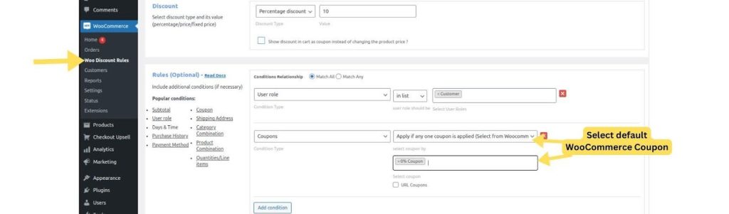 Create Woo Coupon Using Default Coupon