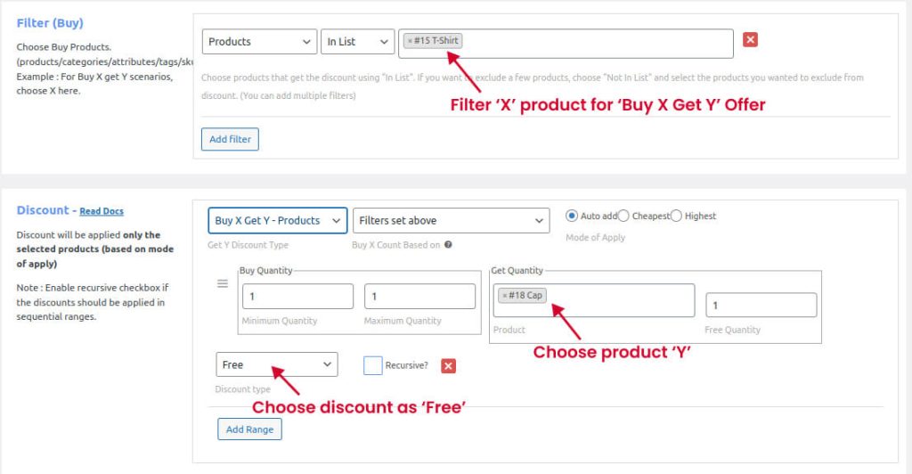 Creating a Buy X Receive Y Free WooCommerce offer
